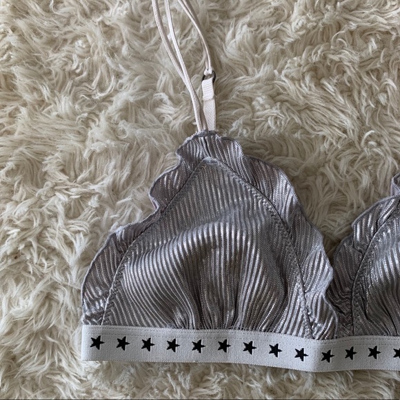 3️⃣for$25 NWOT metallic frill bralette 💿 - Picture 9 of 12